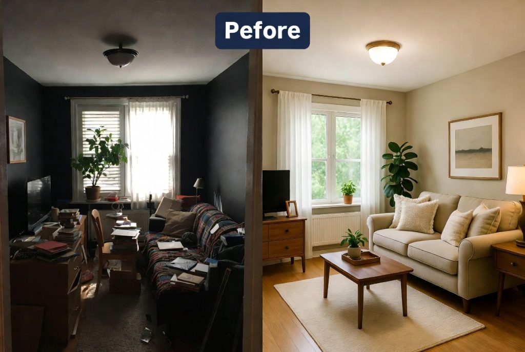 Avant  Après Home Staging Salon

