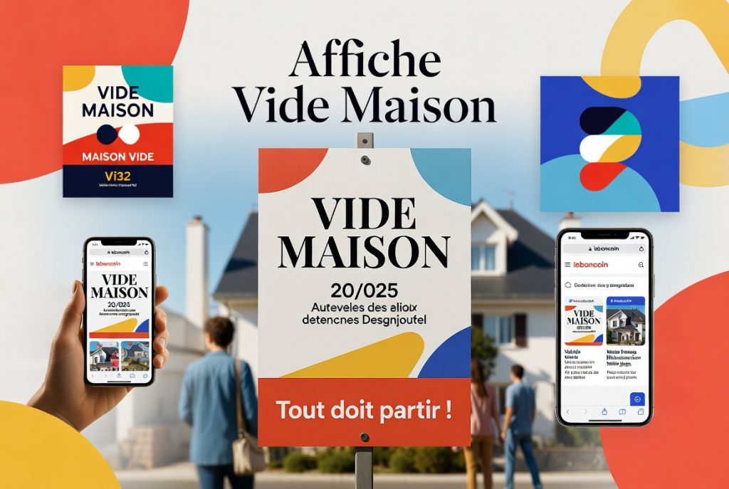 Affiche Vide Maison Efficace en 2026 (Modèles + Astuces)