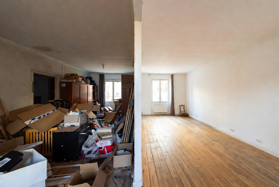 Avant et après un débarras avant vente - maison encombrée vs maison vide et prête à visiter